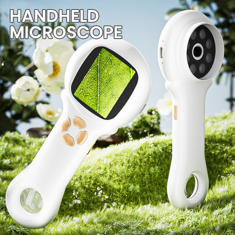 Microscope Kids Science - 2 Inch Microscope LCD Screen Handheld