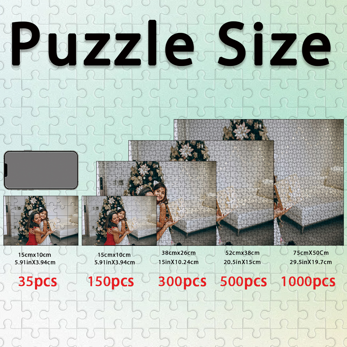 Kids Y Toys - 35/300/500pcs family Custom Photo Personalised Decompression