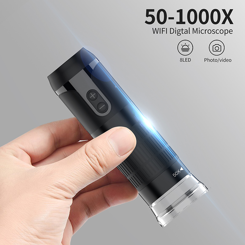 Microscope Kids Science - Wifi Digital Microscope Magnifier 50-1000X 1080P