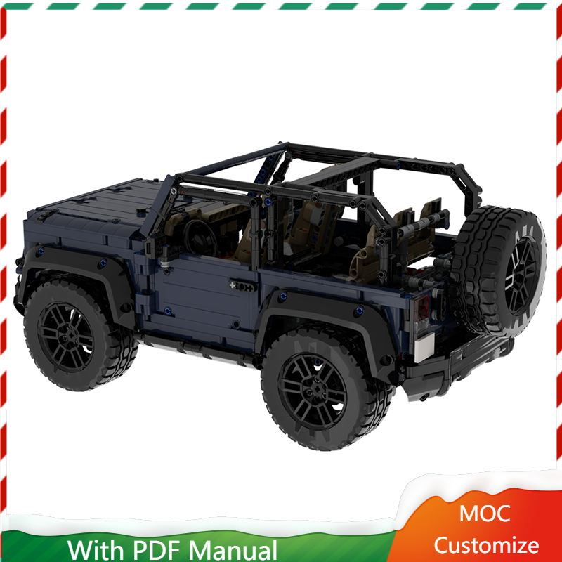 Kids Toys Jeep - 2063PCS MOC Building Blocks Black Off-Road