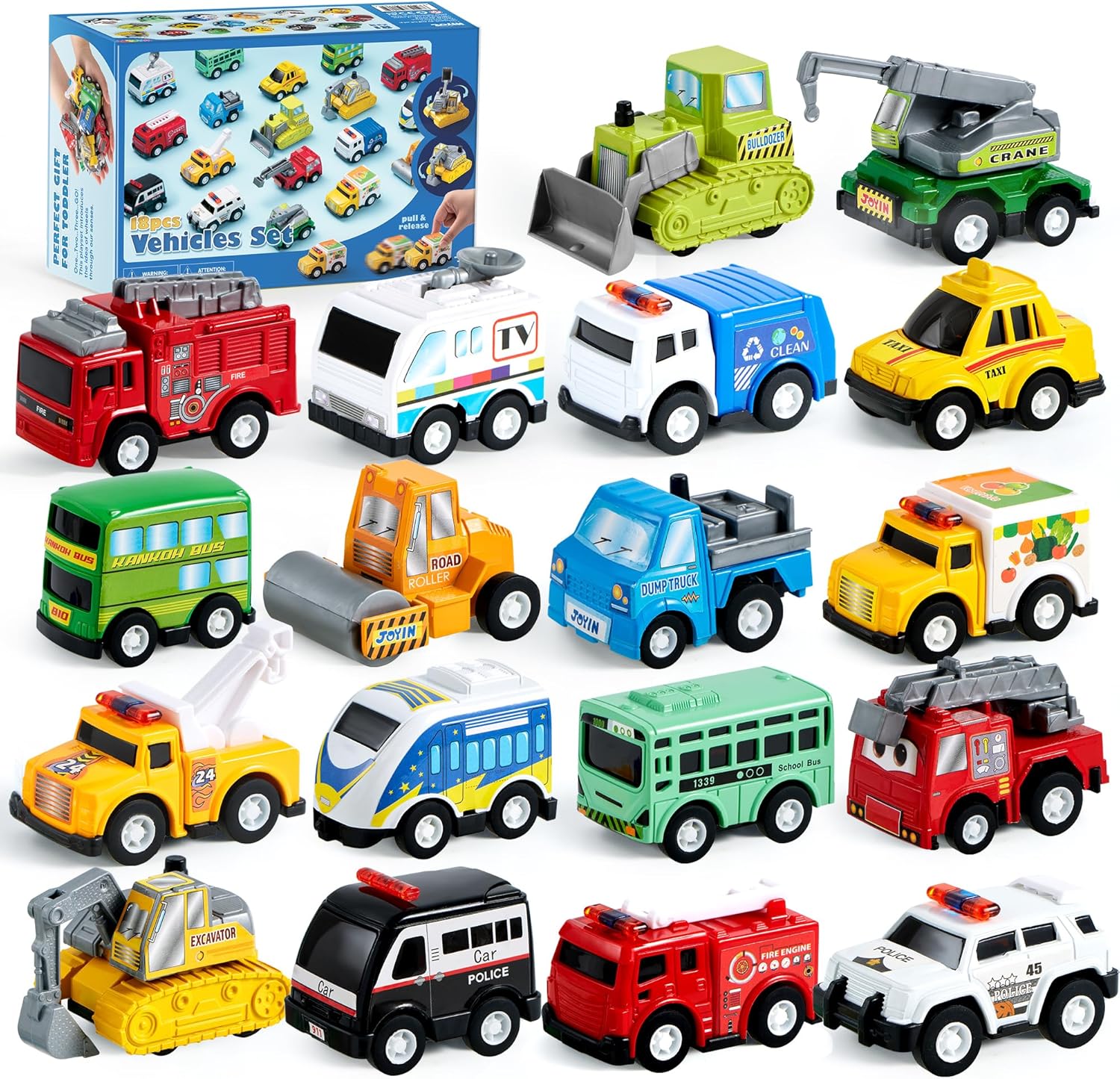 Kids Toys Stores - Virella Store JOYIN 18 Pcs Pull