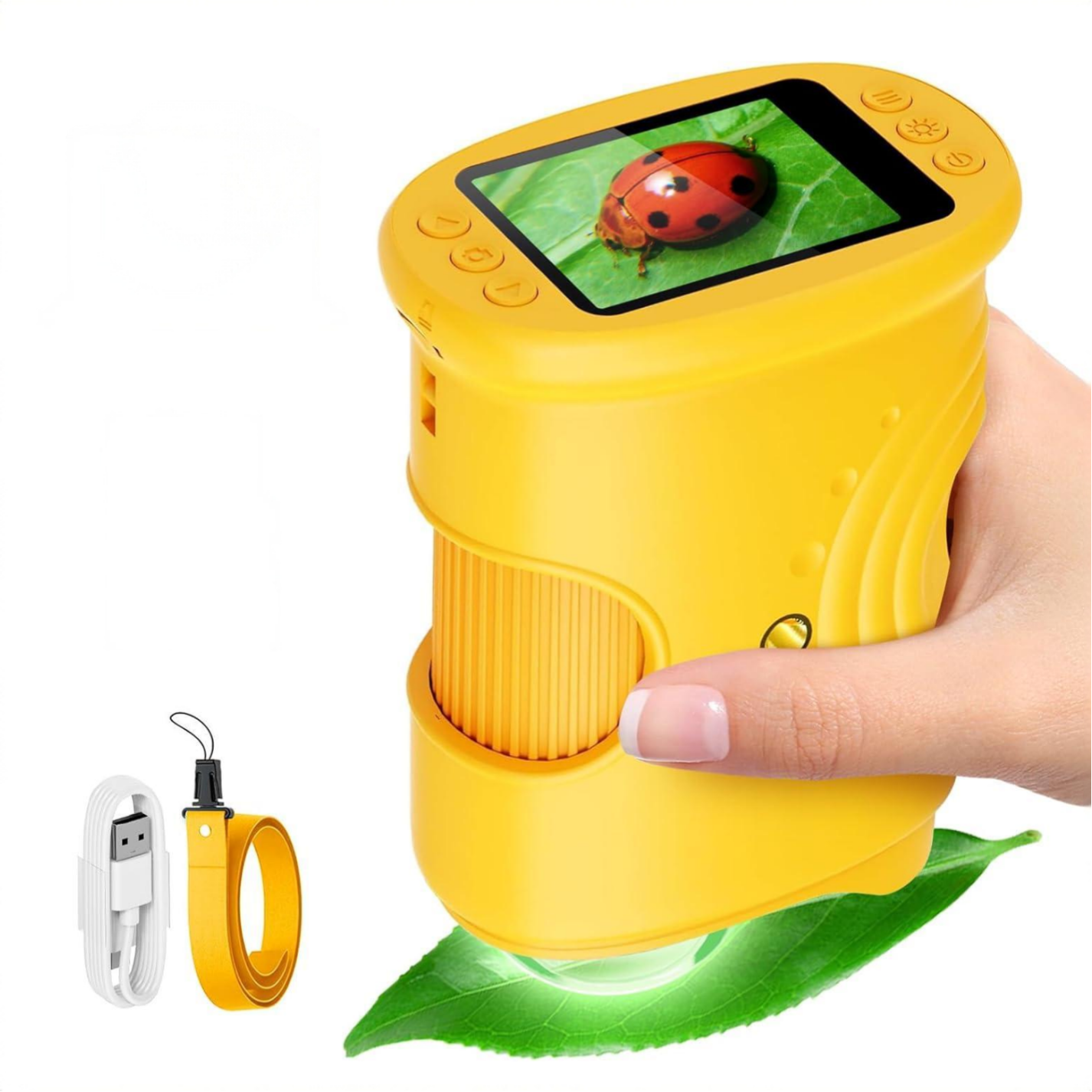 Microscope Kids Science - 1000X Handheld Microscope for Kids 2.0