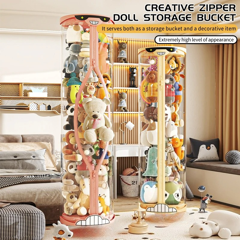 Cartoon Doll Storage Box Plush - огляд і ціна Kids Zipper Toys