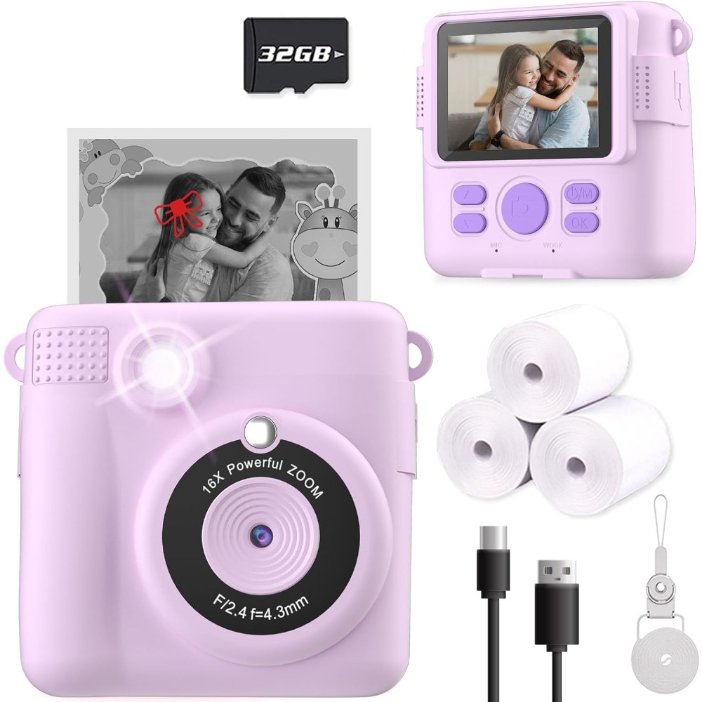 Instant Print Camera for Kids, - огляд і ціна Kids Toys 3 Year Old