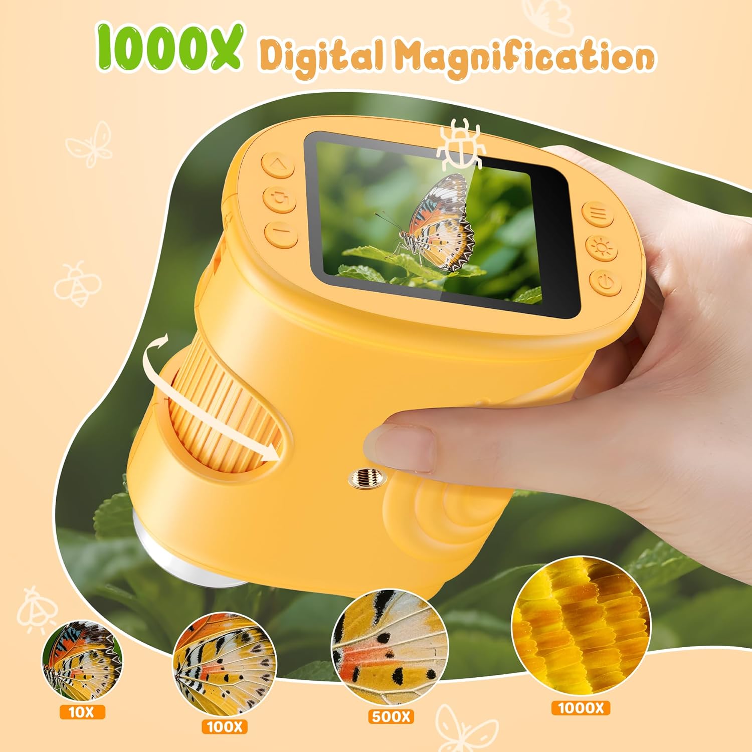 1000X Handheld Digital Microsc - огляд і ціна Microscope Kids Science