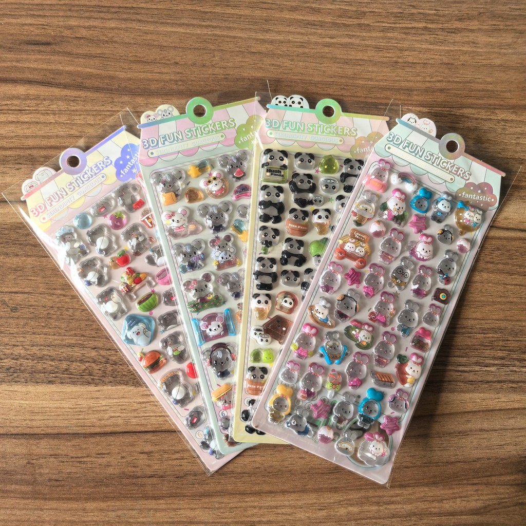 4Pcs 3D Embossed Crystal Anima - огляд і ціна Kids Toys Stores