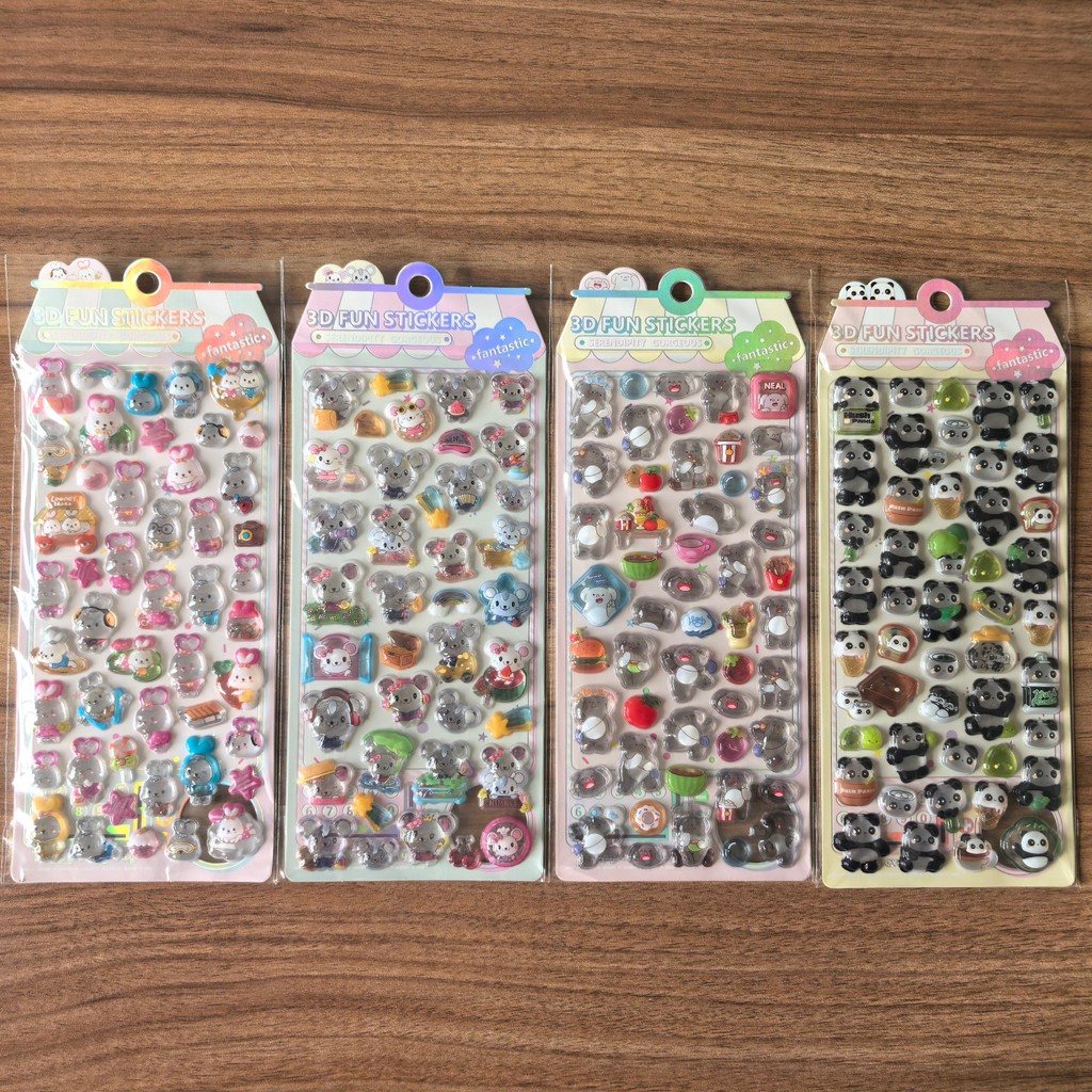 4Pcs 3D Embossed Crystal Anima - огляд і ціна Kids Toys Stores