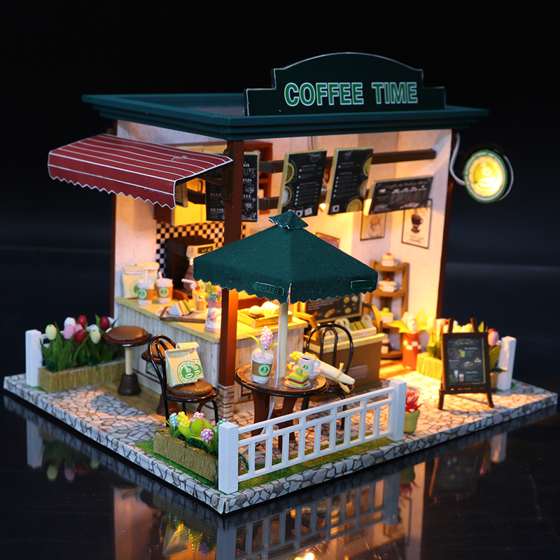 DIY Miniature Wooden Dollhouse - огляд і ціна Kids Toys Stores
