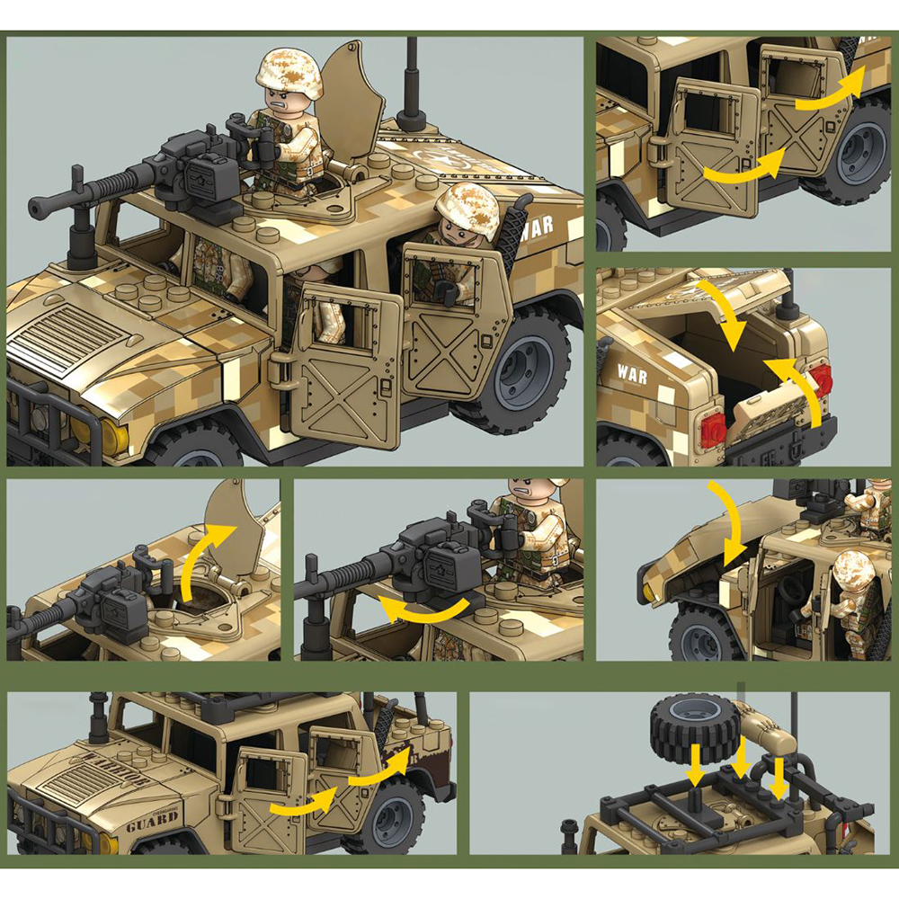 Military Army Jeeps Armored Ve - огляд і ціна Kids Toys Jeep