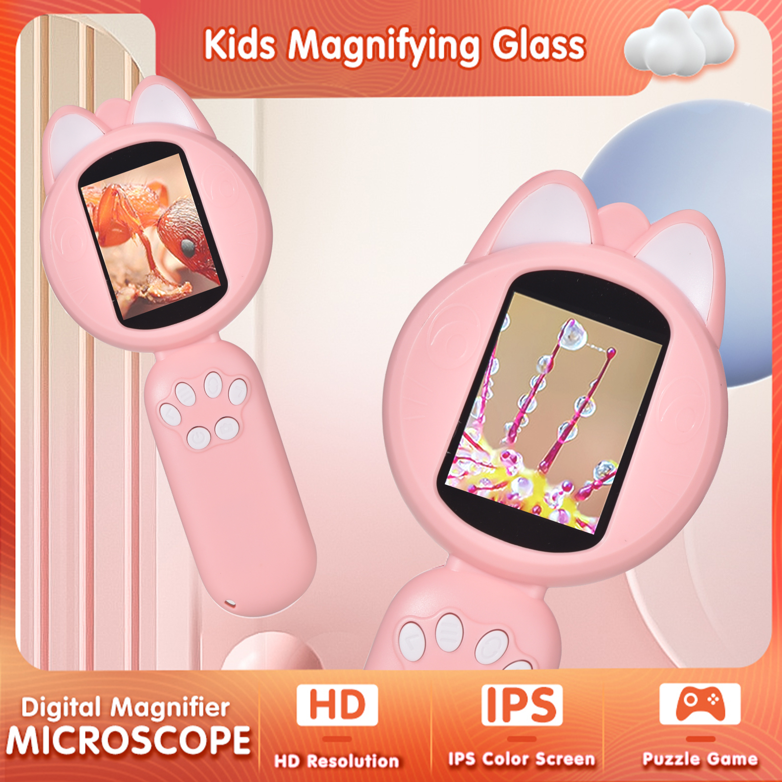 Kids Microscope with 2inch IPS - огляд і ціна Microscope Kids Science