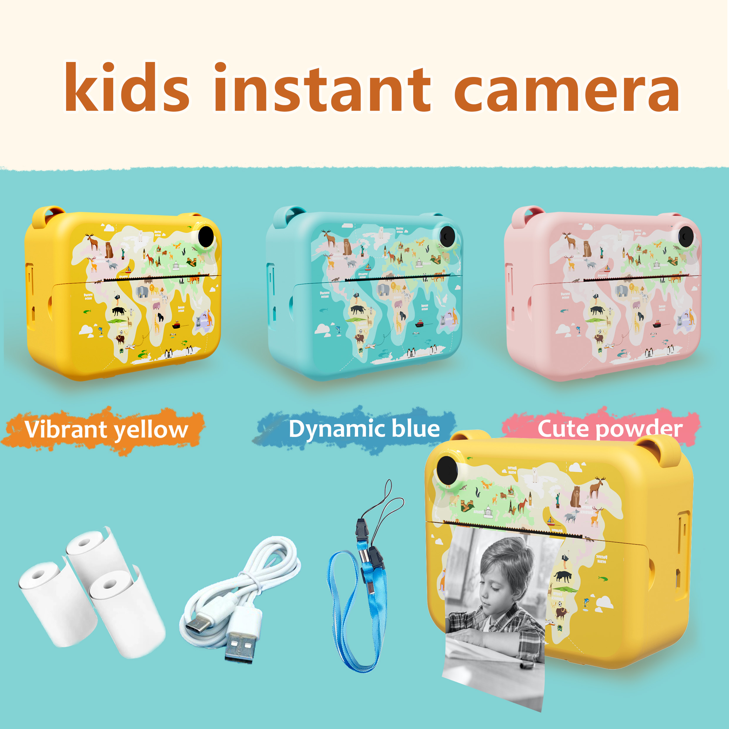 kids instant print camera 1080 - огляд і ціна Kids Toys 3 Year Old