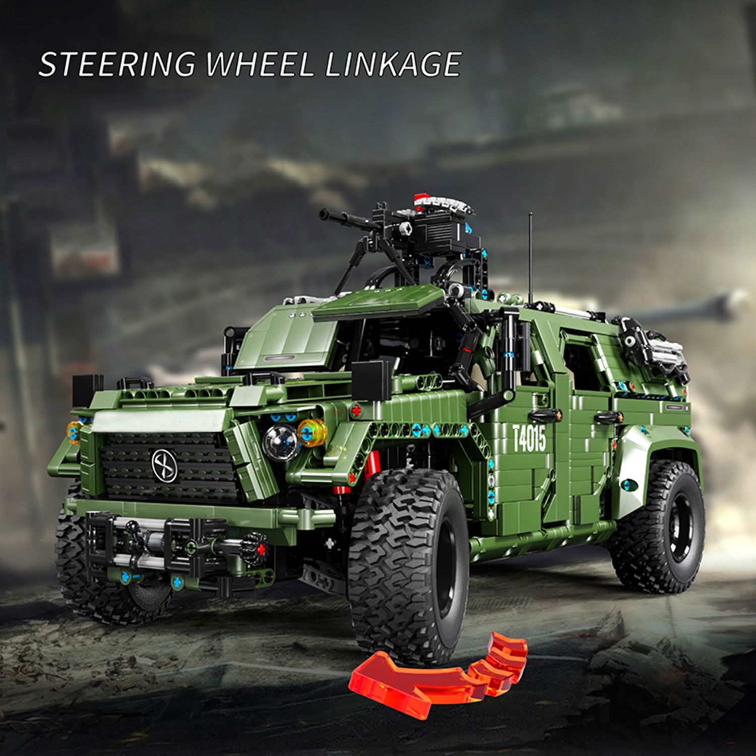 3175PCS Army Green Jeep Buildi - огляд і ціна Kids Toys Jeep