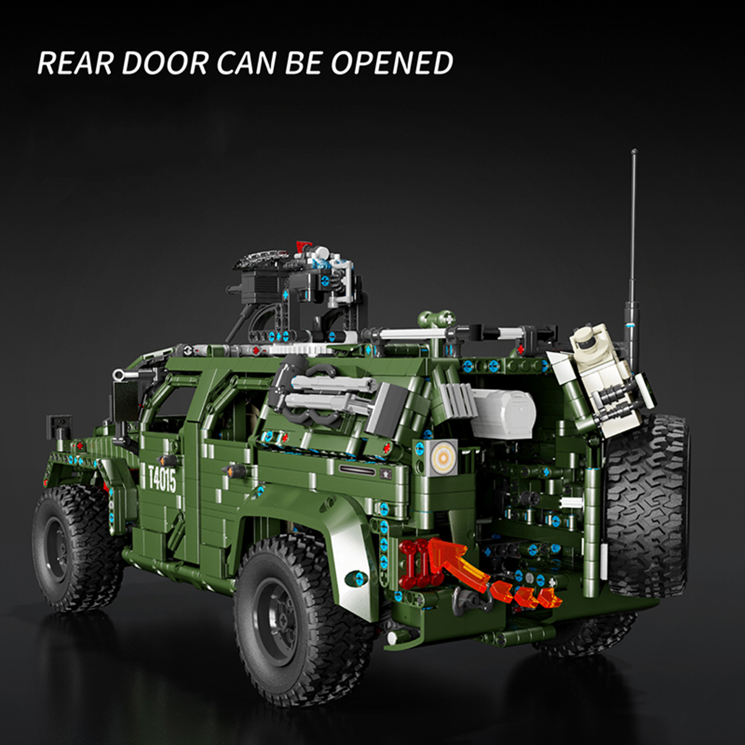 3175PCS Army Green Jeep Buildi - огляд і ціна Kids Toys Jeep