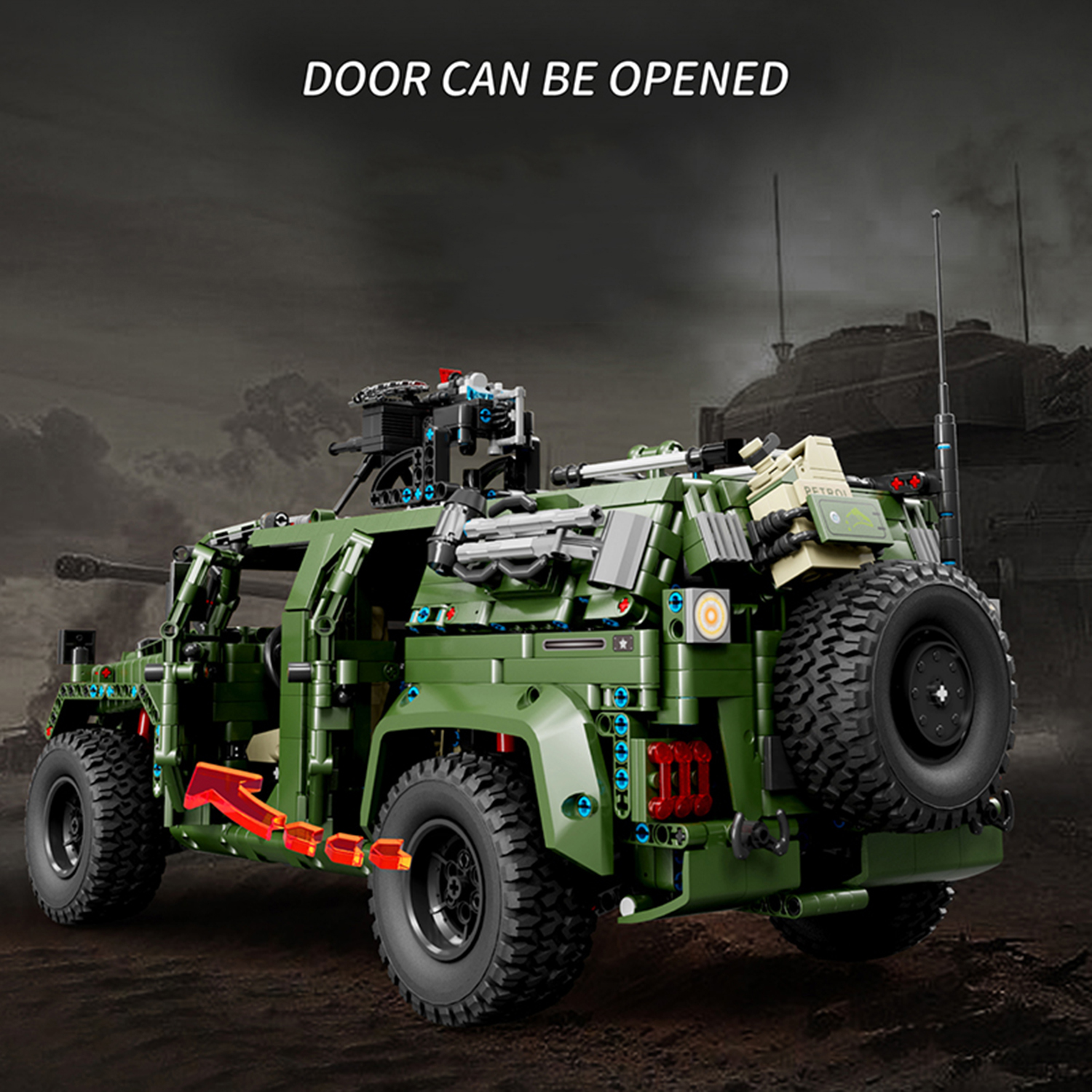 3175PCS Army Green Jeep Buildi - огляд і ціна Kids Toys Jeep