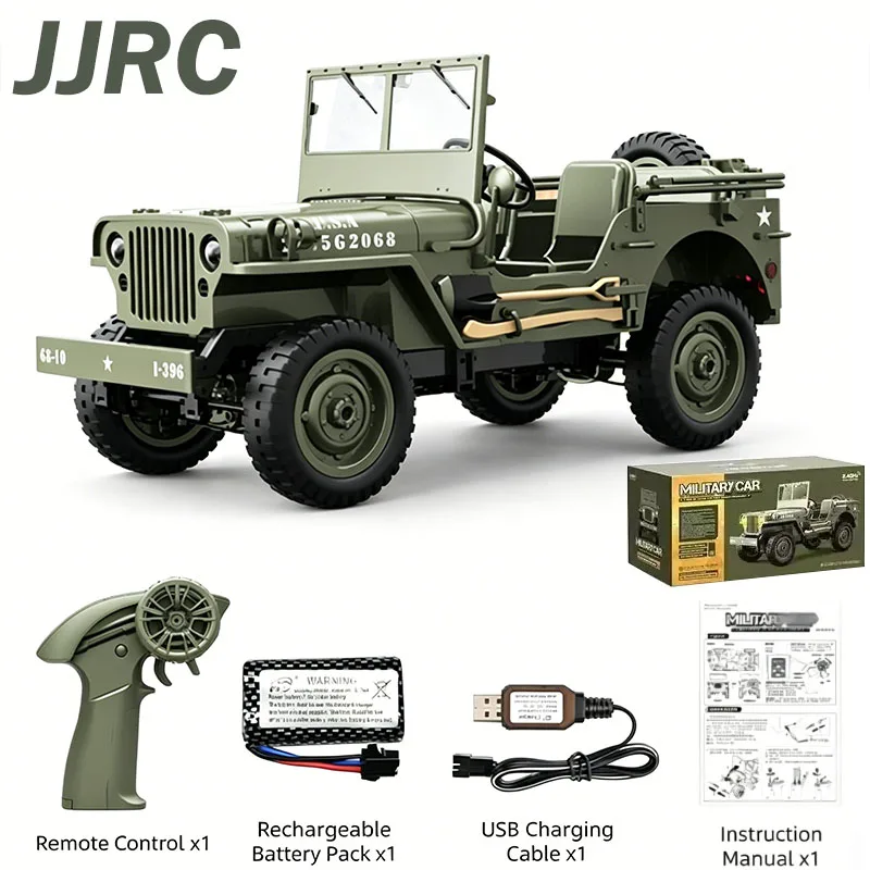 JJRC 1:10 C8815 Rc Car WILLYS  - огляд і ціна Kids Toys Jeep