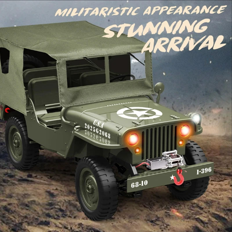 JJRC 1:10 C8815 Rc Car WILLYS  - огляд і ціна Kids Toys Jeep
