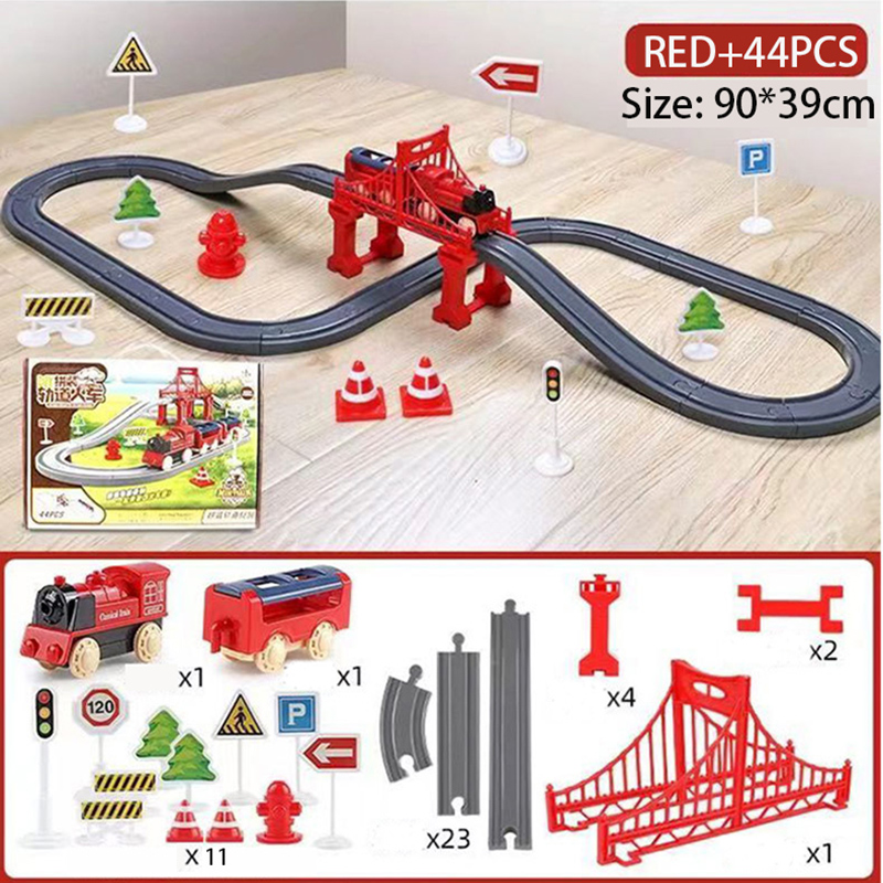 44Pcs/set Electric Train Track - огляд і ціна Kids Toys 3 Year Old