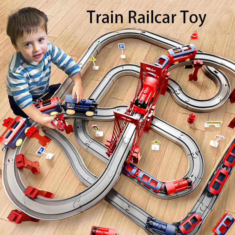 44Pcs/set Electric Train Track - огляд і ціна Kids Toys 3 Year Old