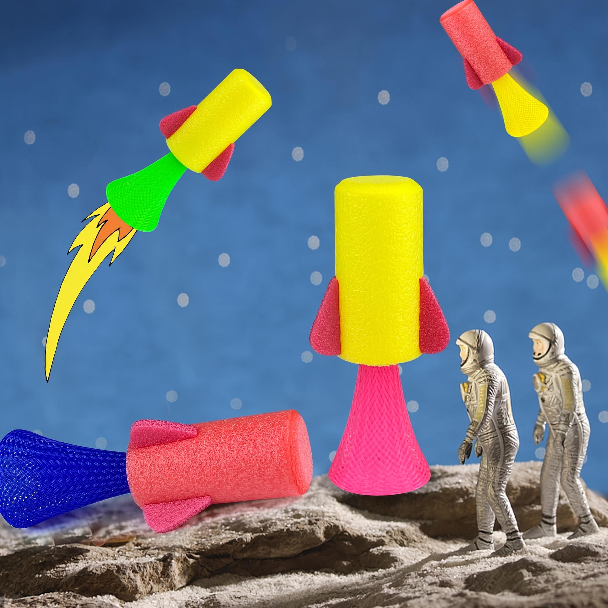 12/24Pcs Jumping Spring Rocket - огляд і ціна Kids Toys Jumping Poppers