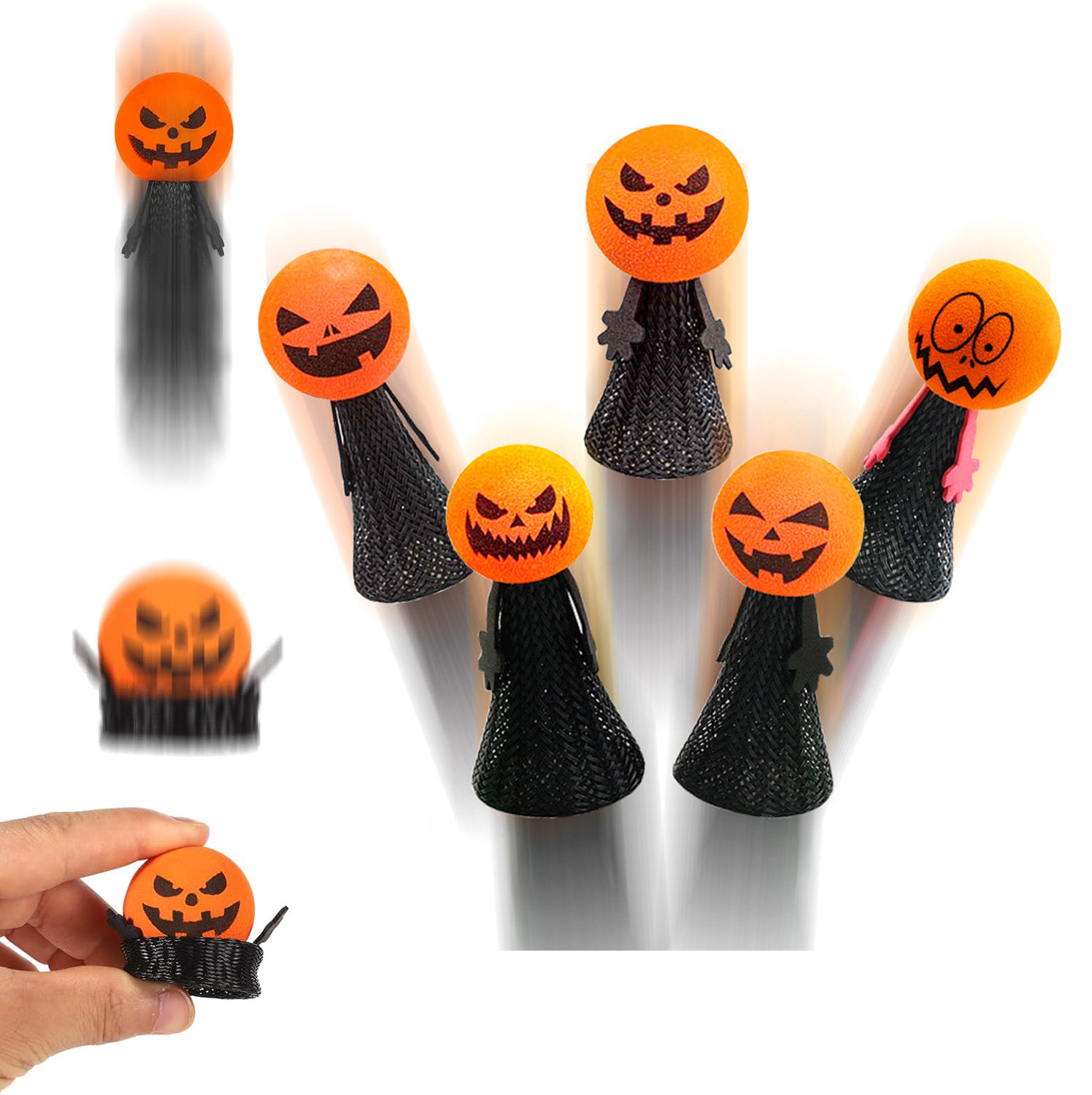 5PCS Halloween Jumping Popper  - огляд і ціна Kids Toys Jumping Poppers