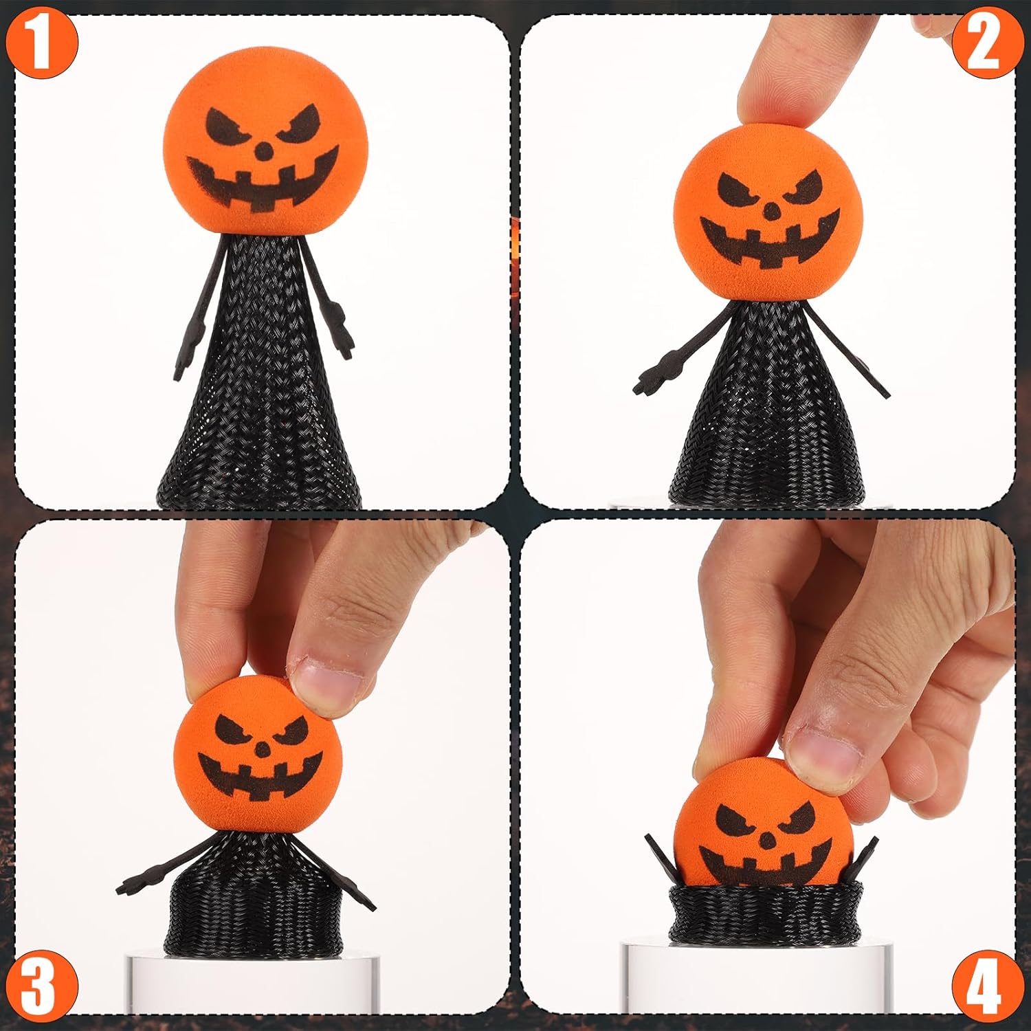 5PCS Halloween Jumping Popper  - огляд і ціна Kids Toys Jumping Poppers