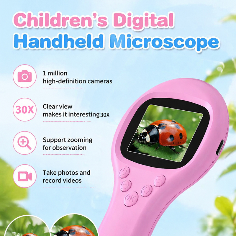 Handheld HD Digital Microscope - огляд і ціна Microscope Kids Science