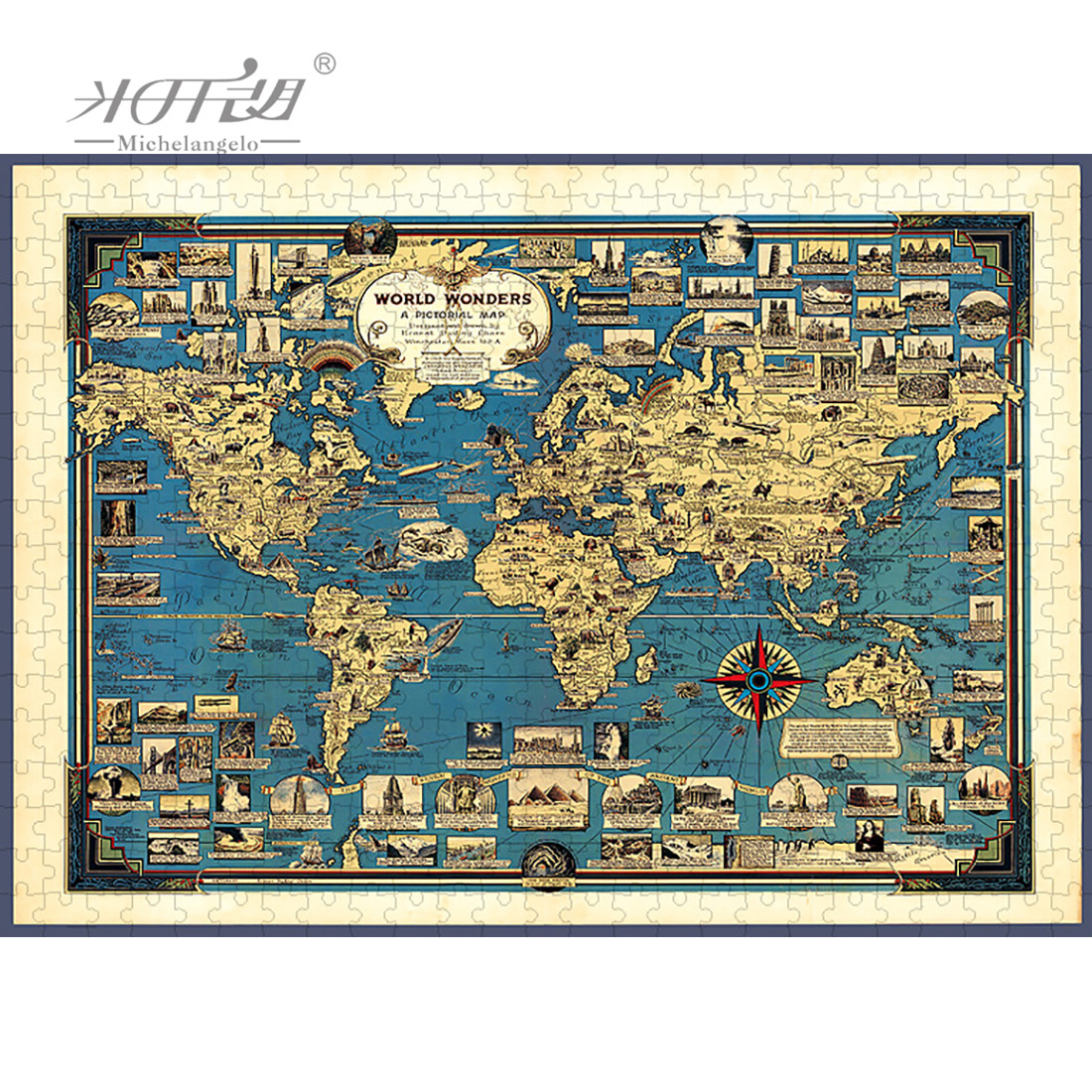 Michelangelo Wooden Jigsaw Puz - огляд і ціна Kids Toys Under 1000