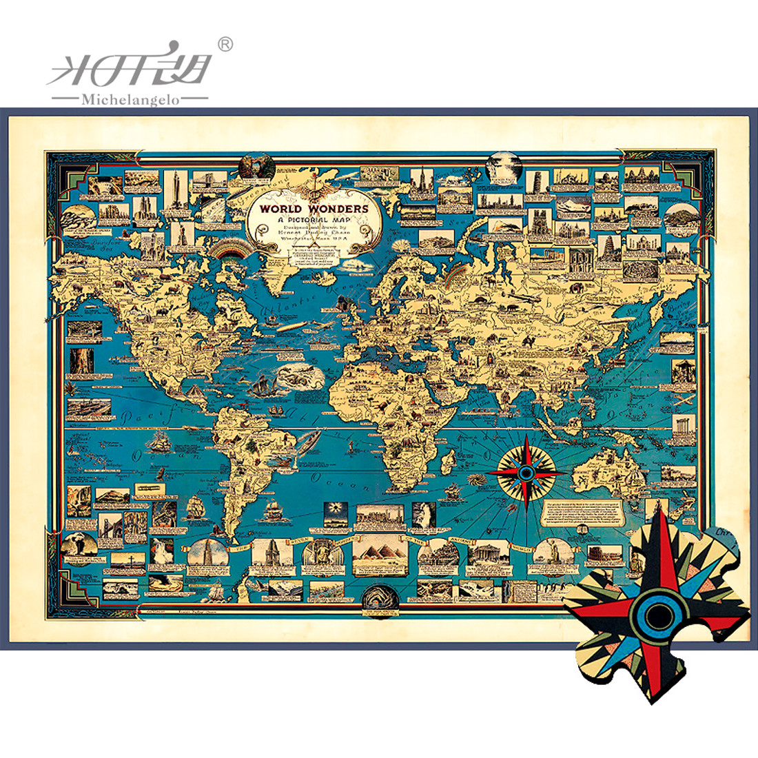 Michelangelo Wooden Jigsaw Puz - огляд і ціна Kids Toys Under 1000
