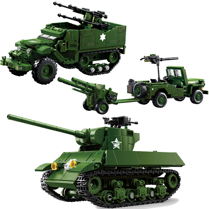 WW2 US Military Tank Series Bu - огляд і ціна Kids Toys Jeep