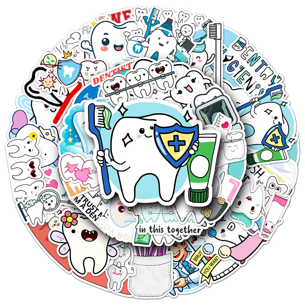 10/30/50pcs Cute Dental Tooth  - огляд і ціна Kids Toys Stores